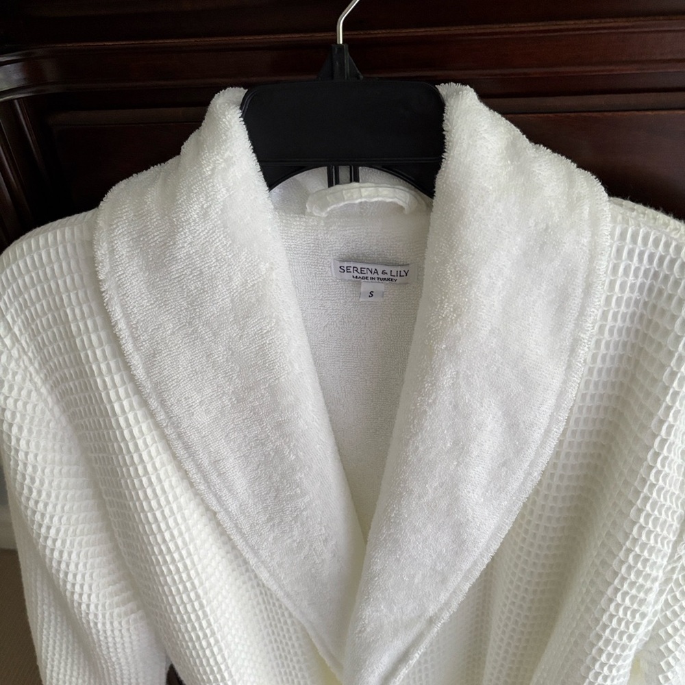 Serena & Lily Plush White Bathrobe